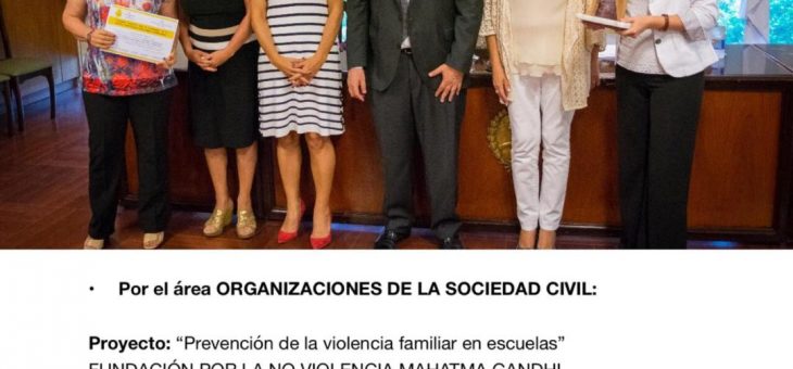 la Fundación Gandhi recibe un premio de la Honorable Legislatura de Tucumán